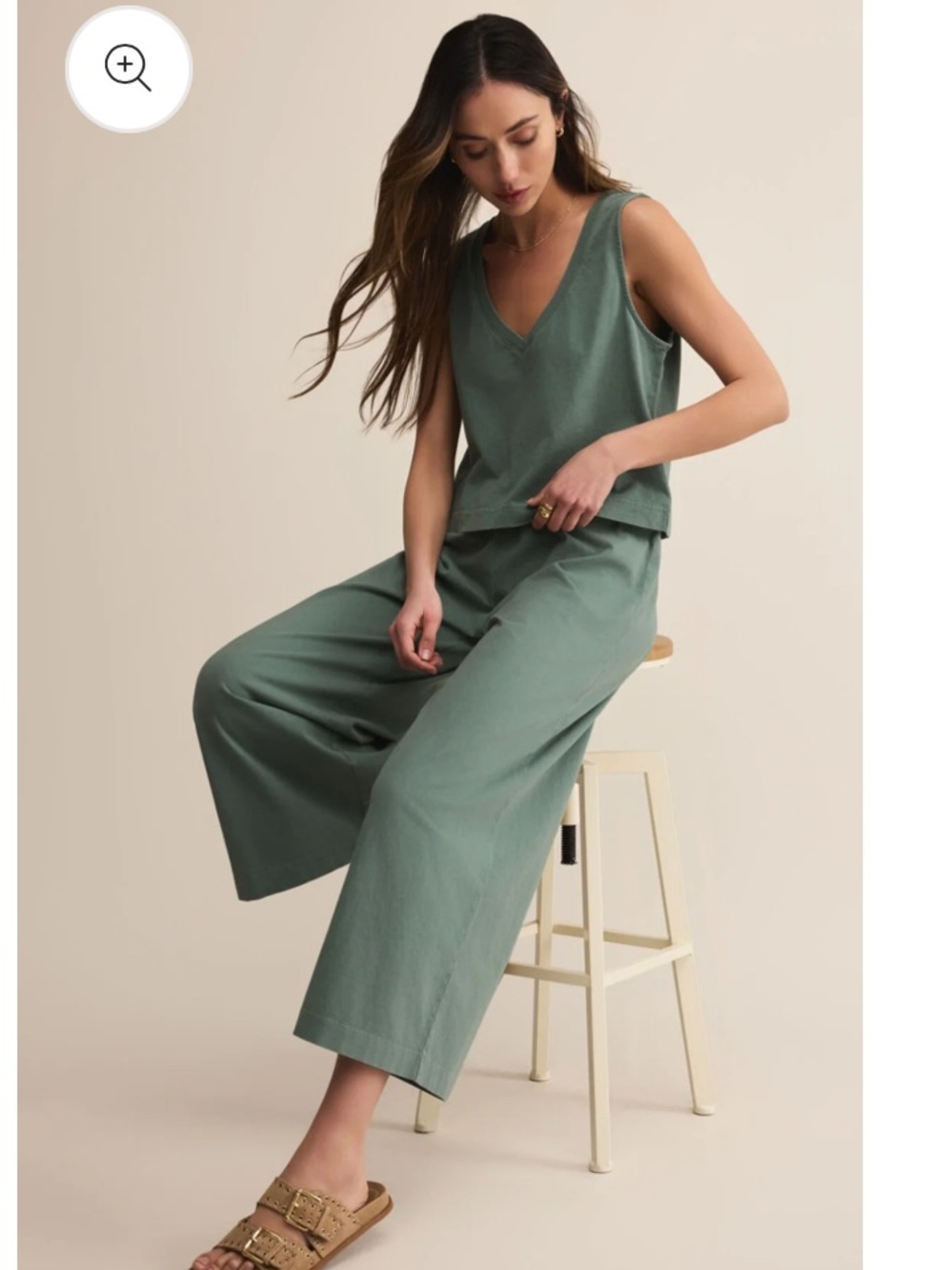 Scout Jersey Crop Flare Pants